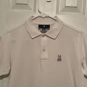 Psycho Bunny Cream Polo with Subtle Logo